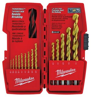 Milwaukee 48-89-0011 Drill Bit Set, 14-Piece, Steel, Titanium