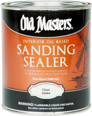 Old Masters 45004 Sanding Sealer, Clear, Liquid, 1 qt, Canister