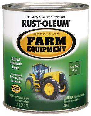 RUST-OLEUM SPECIALTY 7435502 Farm Equipment Enamel, Green, 1 qt Can