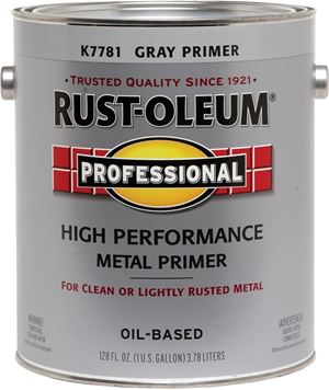 Rust-Oleum K7781402 Primer, Flat, Gray Primer, 1 gal, Pack of 2