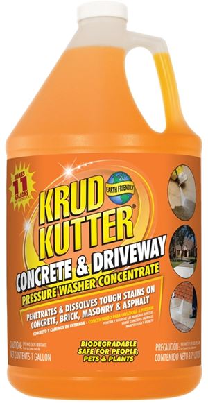 Krud Kutter DG014 Driveway Cleaner, Liquid, Solvent, 1 gal, Bottle