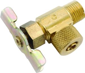 Anderson Metals 50873-0402 Needle Valve, 1/4 x 1/8 in Connection, MIP, Brass Body