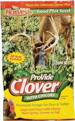 Evolved Habitats ProVide Clover with Chicory EVO70202 Food Plot Seed, 2 lb Bag