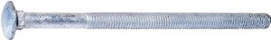 Midwest Fastener 05530 Carriage Bolt, 1/2-13 in Thread, NC Thread, 8 in OAL, 2 Grade