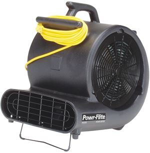 Powr-Flite PDS1 Power Dryer, 120 V, 3800 fpm Air, Co-Polymer/Polypropylene, Black