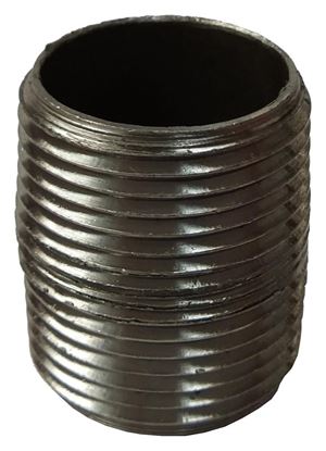 ProSource 1/8XCB Pipe Nipple, 1/8 in, Male NPT Threaded, Steel, SCH 40 Schedule