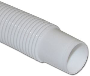 Abbott Rubber T34 Series T34005002/RBBO Discharge Hose, 1-1/8 in ID, 50 ft L, Polyethylene, Milky White