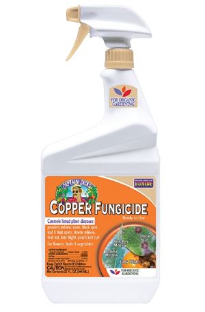 Bonide 775 Copper Fungicide, Liquid, Fat, Blue, 1 qt Bottle