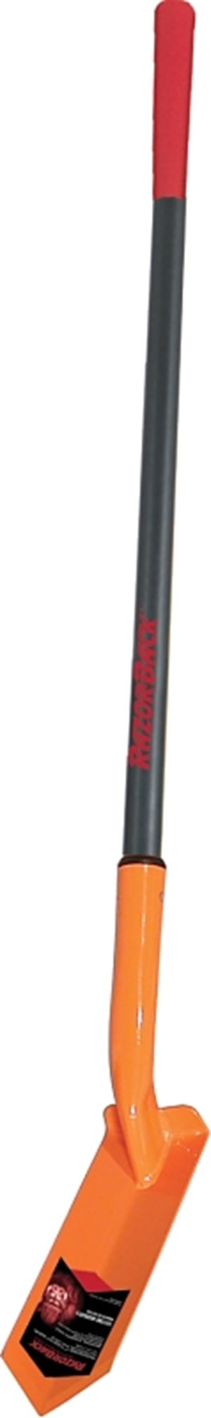 Razor-Back 47034 Trenching Shovel, 4 in W Blade, Steel Blade, Fiberglass Handle, Extra Long Handle, 43 in L Handle