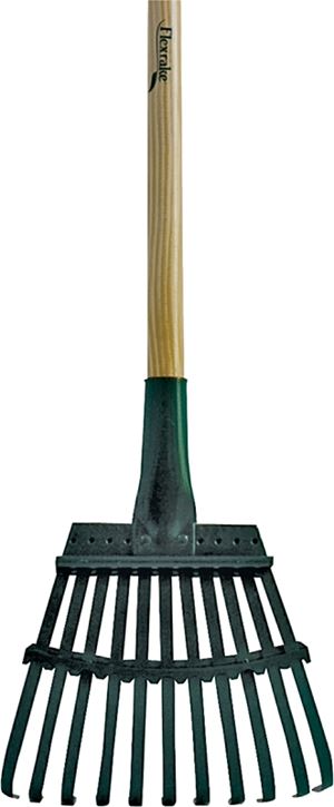 Flexrake 3W Shrub Rake, 11 -Tine, Wood Handle, 48 in L Handle