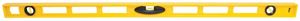 Stanley 42-470 I-Beam Level, 48 in L, 3-Vial, 2-Hang Hole, Non-Magnetic, ABS, Yellow