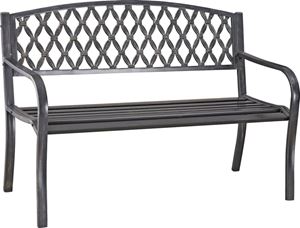 Seasonal Trends D3819C Park Bench, Steel Seat/Frame