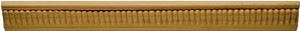 Waddell MLD358 Emboss Moulding, 96 in L, 1-1/4 in W, Pine Wood, Pack of 10