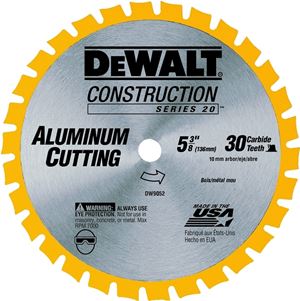 DeWALT DW9052 Circular Saw Blade, 5-3/8 in Dia, 10 mm Arbor, 30-Teeth, Carbide Cutting Edge