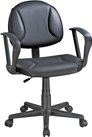 Simple Spaces CYS03-ARM022 Office Chair, 23.2 in W, 21.25 in D, 33.375 to 38.25 in H, Polypropylene Frame