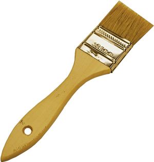 Wooster F5117-1/2 Paint Brush, 1/2 in W, 1-11/16 in L Bristle, Soft Natural China Bristle, Plain-Grip Handle