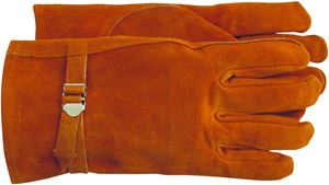 Boss 4071M Gloves, M, Keystone Thumb, Open Cuff, Cowhide Leather, Brown