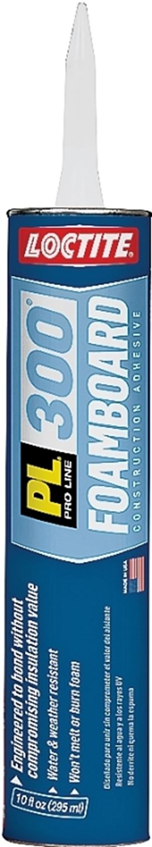 Loctite PL 1421941 Foamboard Adhesive, Blue, 10 oz Cartridge, Pack of 12