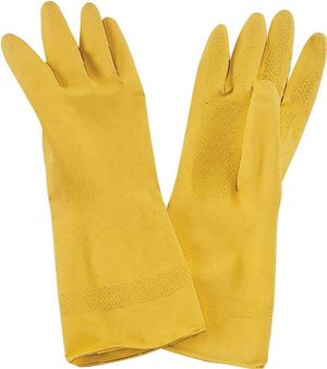 ProSource PVG-12B Disposable Work Gloves, For All Genders, L, 12.6 in L, Straight Thumb, Wide Cuff, Latex, Pack of 12