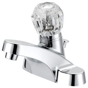 Boston Harbor F4510042CP Lavatory Faucet, 1.2 gpm, 1-Faucet Handle, 3-Faucet Hole, Metal/Plastic, Chrome Plated