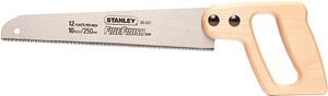 STANLEY 20-221 Handsaw, 10 in L Blade, 11 TPI, Contour-Grip Handle, Wood Handle