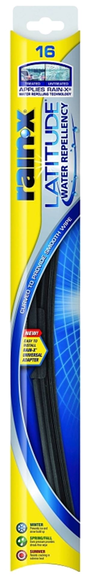 Rain-X Latitude 5079274-2/5079274 Winter Wiper Blade, 16 in, Curved Blade, Rubber