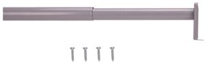 Prosource 21013ZCX-PS Adjustable Closet Rod, 30 to 48 in L, Steel, Silver