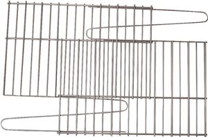 GrillPro 91250 Rock Grate, 25 in L, 1 to 14 in W, Steel, Porcelain Enamel-Coated