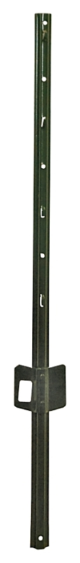 Jackson Wire 14025845 U-Post, 3 ft H, Steel, Green, Plain