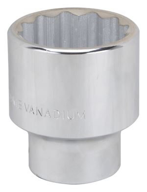 Vulcan MT-SM6041 Drive Socket, 41 mm Socket, 3/4 in Drive, 12-Point, Chrome Vanadium Steel, Chrome