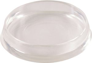 Shepherd Hardware 9088 Caster Cup, Plastic, Clear, 4/PK, Pack of 6