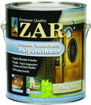 ZAR 32613 Polyurethane, Gloss, Liquid, Amber, 1 gal, Can, Pack of 2