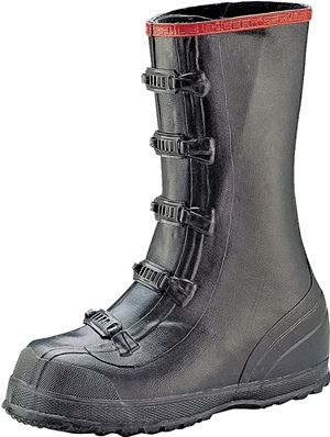 Servus T369-10 Over Shoe Boots, 10, Black, Buckle Closure, No