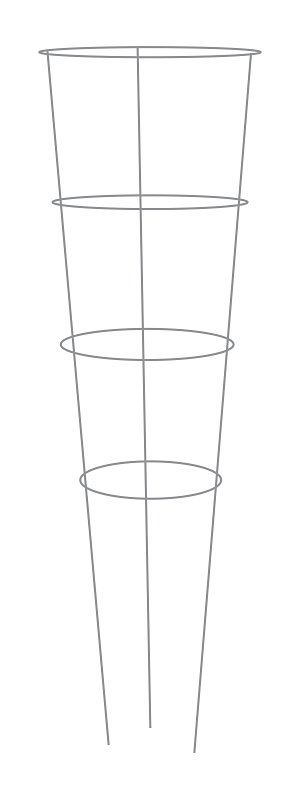 Glamos Wire 708073 Value Plant Support, 54 in L, 16 in W, Galvanized Steel, Pack of 25