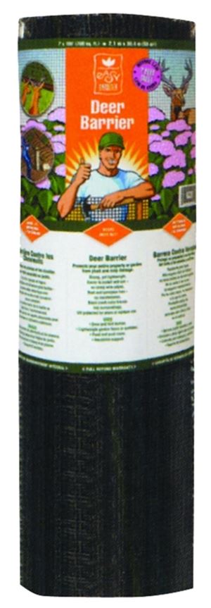 Jobes LG400171 Deer Barrier, 100 ft L, 7 ft H, Polypropylene, Black