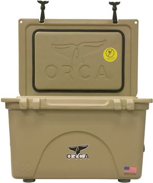 Orca ORCT040 Cooler, 40 qt Cooler, Tan, Up to 10 days Ice Retention