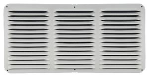 Lomanco LomanCool C816W Cornice Vent, 8 in L, 16 in W, 65 sq-ft Net Free Ventilating Area, Aluminum, White, Pack of 12