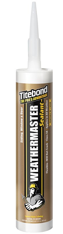 Titebond WeatherMaster 43991 Sealant, Crystal Clear, -75 to 250 deg F, 10.1 oz Cartridge