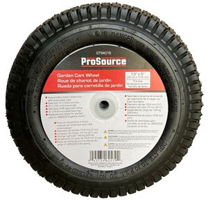 ProSource Garden Cart Wheel with Tube, 320 lb Max Load, 13 in Dia Tire