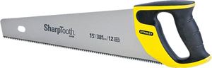 STANLEY 20-526 Handsaw, 15 in L Blade, 11 TPI, Ergonomic Handle, Plastic/Rubber Handle