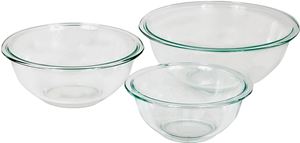 Anchor Hocking 81572L11 Mixing Bowl Set, Glass, Clear, Pack of 2