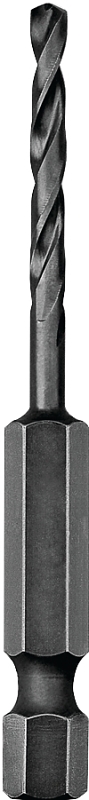 DEWALT DD5113 Impact Drill Bit, 13/64 in Dia, 3-1/16 in OAL, Spiral Flute, 1/4 in Dia Shank, Hex Shank