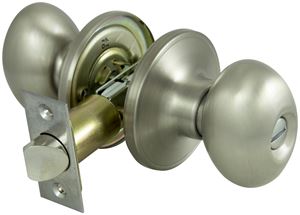 ProSource Privacy Lockset, Tubular Design, Brass