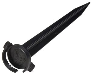 Adams 9140-99-5638 Lawn Speed Stake, 10 L, Nylon, Black, Pack of 18