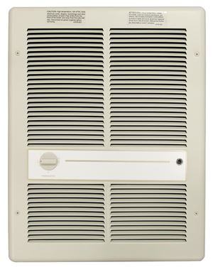 TPI HF3315TRP Heater, 10.8/12.5 A, 208/240 V, 5120 to 10240 Btu, 175 cfm Air, Ivory