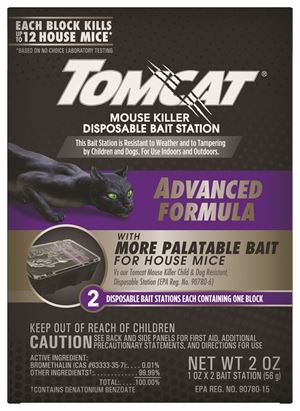 Tomcat 0373705 Bait Station and Bait Block, 12 Mice Bait, Purple/Violet