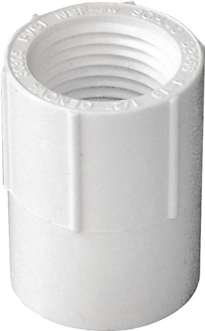 IPEX 435559 Pipe Adapter, 1/2 in, Socket x FPT, PVC, SCH 40 Schedule