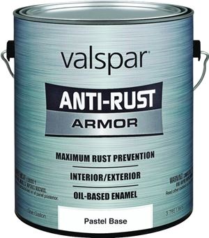 Valspar Armor 044.0021805.007 Enamel Paint, Oil Base, Gloss Sheen, Pastel Base, 1 gal, Can, 400 sq-ft/gal Coverage Area, Pack of 2