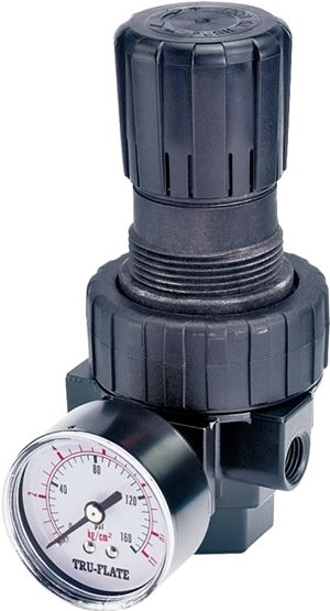 Tru-Flate 24-414 Air Line Regulator, Polycarbonate