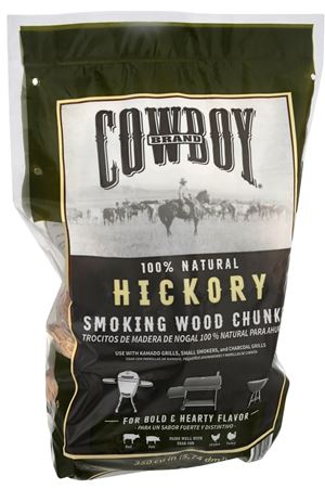 Cowboy 52130 Smoking Chunk, Hickory, Wood, 350 cu-in, Pack of 6